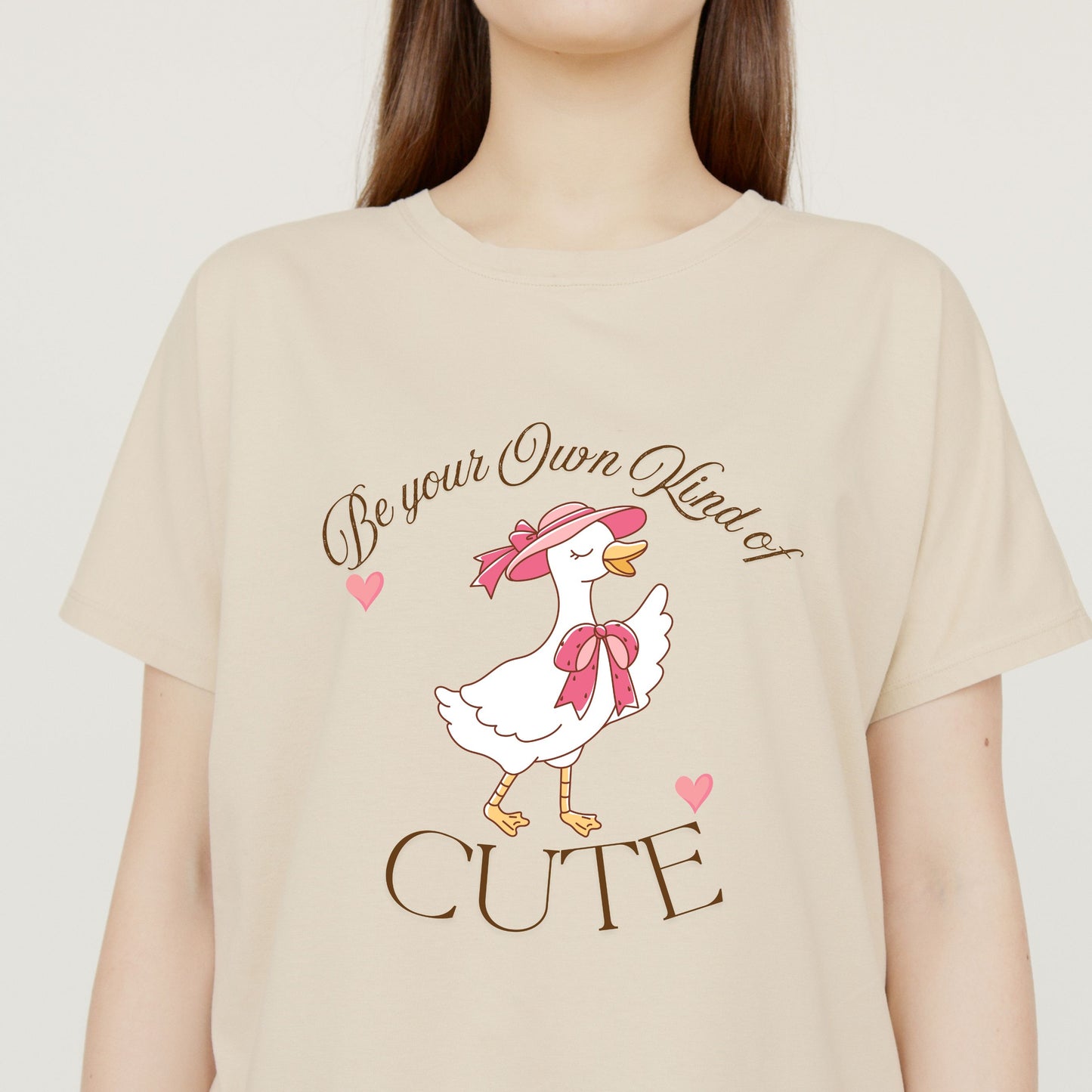 Adorable Goose Graphic Positive Quote Unisex Tee