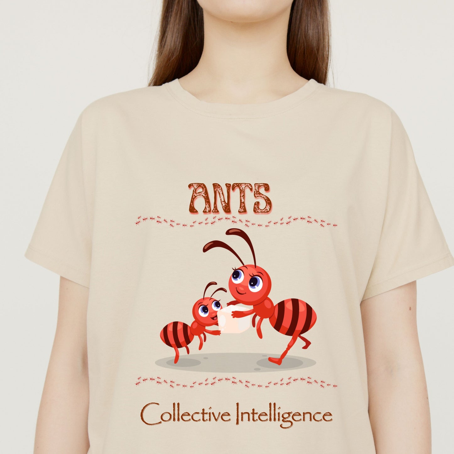 Ants Collective Intelligence T-Shirt β Cute Nature-Inspired Unisex Tee