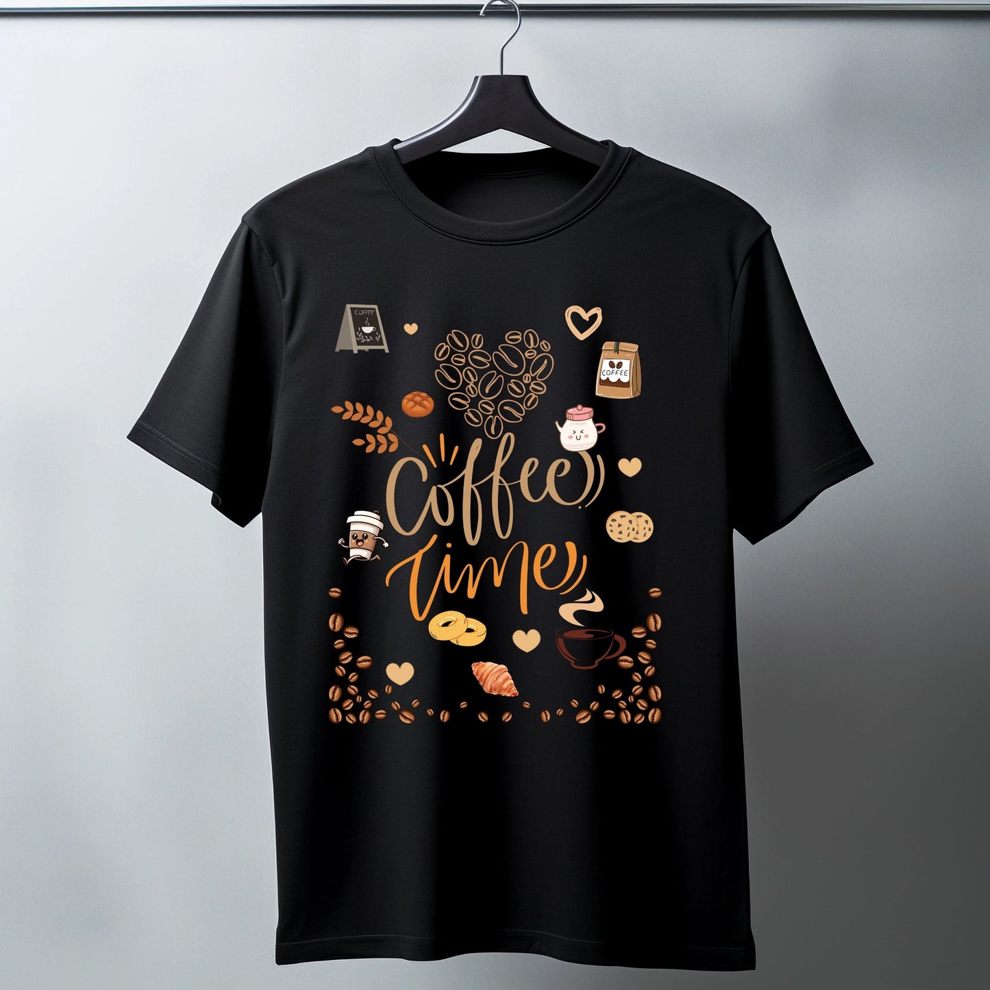 Coffee Time Oversized T-Shirt – Unisex Classic Tee for Coffee Lovers