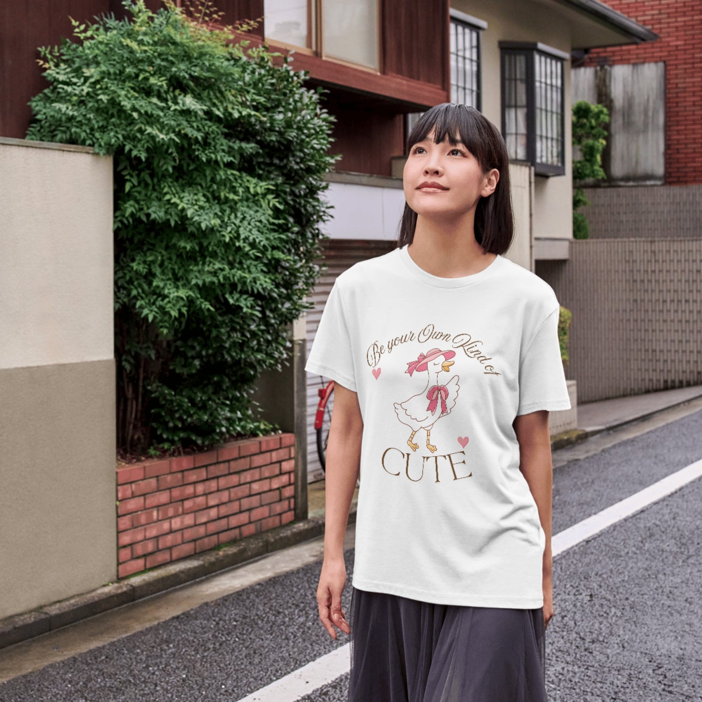 Adorable Goose Graphic Positive Quote Unisex Tee