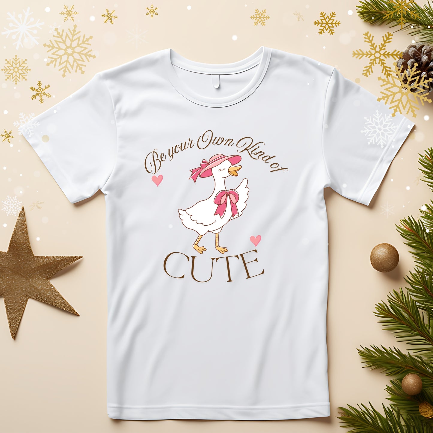 Adorable Goose Graphic Positive Quote Unisex Tee