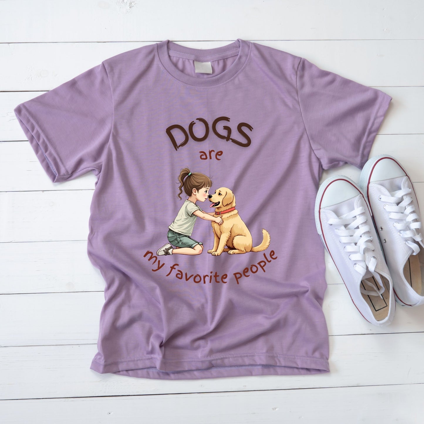 Dogs Are My Favorite People Unisex Graphic T-Shirt | Soft Cotton Graphic Tee