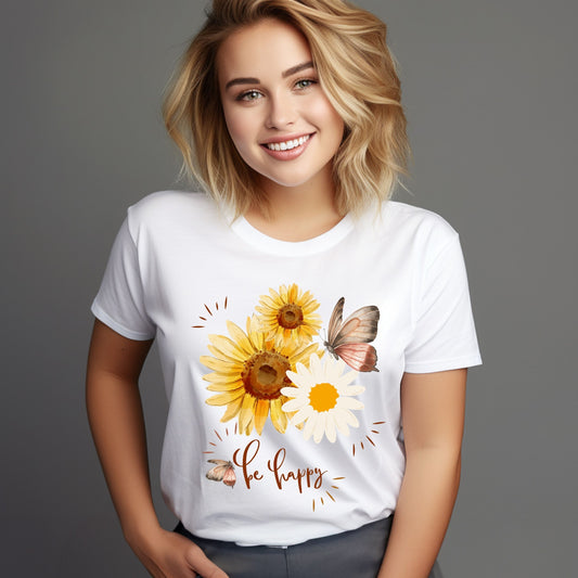 Be Happy Classic T-Shirt light color