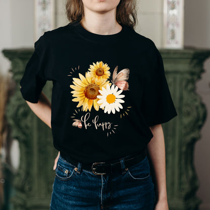 Be Happy Classic T-Shirt dark colors