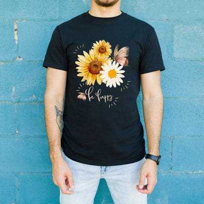 Be Happy Classic T-Shirt dark colors
