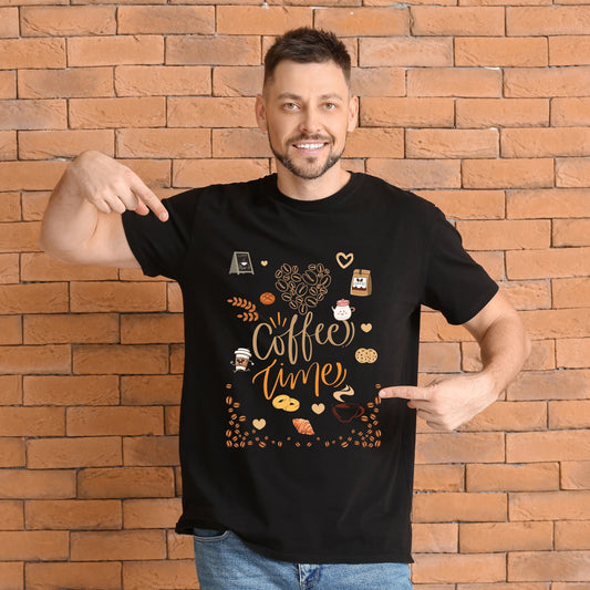Coffee Time Oversized T-Shirt – Unisex Classic Tee for Coffee Lovers
