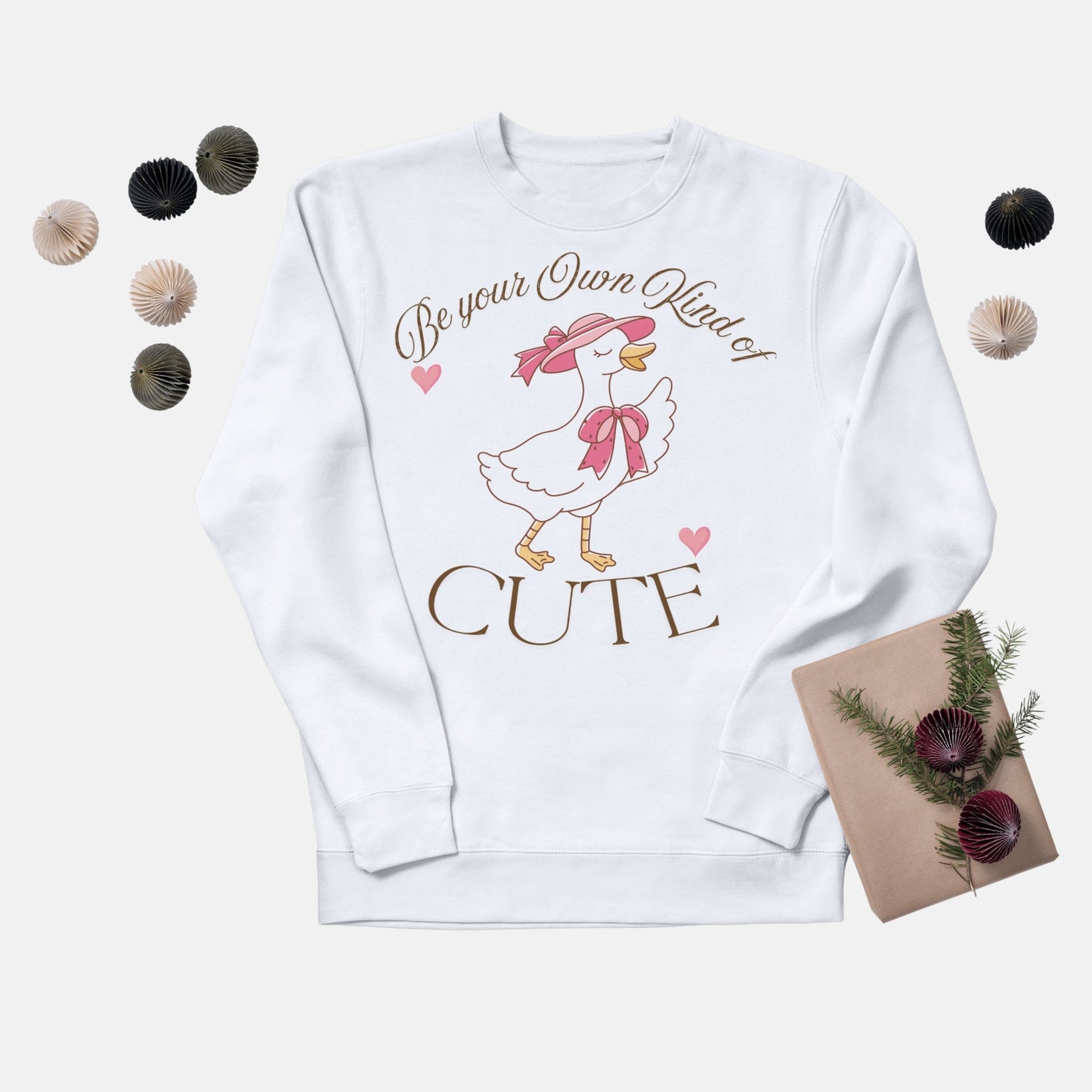 Cute Goose Sweatshirt – Adorable Vintage Aesthetic Cozy Unisex Crewneck