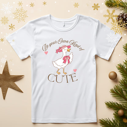 Adorable Goose Graphic Positive Quote Unisex Tee