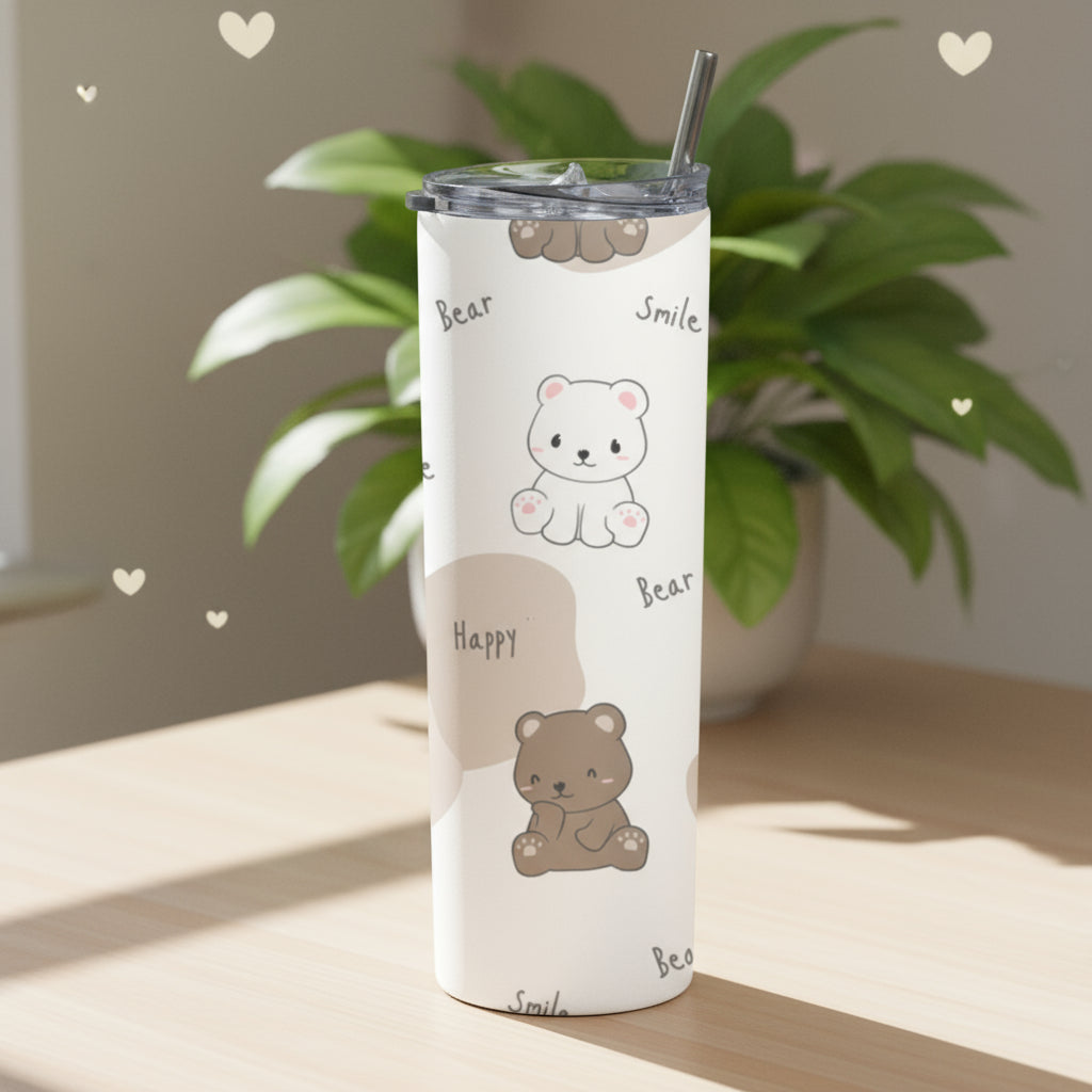 Happy Teddy Tumbler Bottle