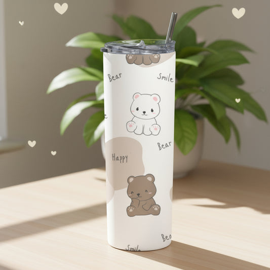 Happy Teddy Tumbler Bottle