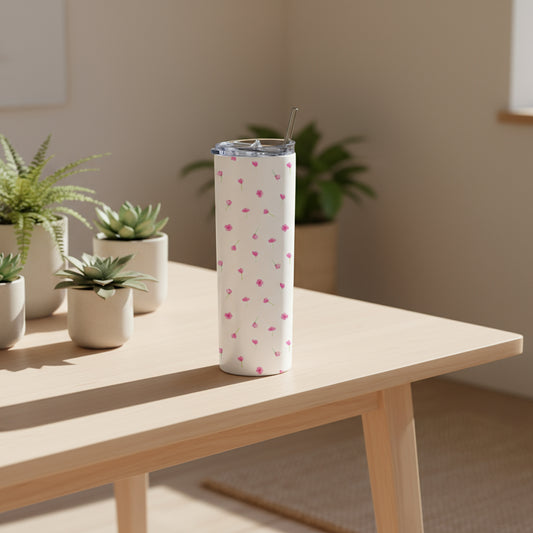 Floral Pink Tumbler Bottle