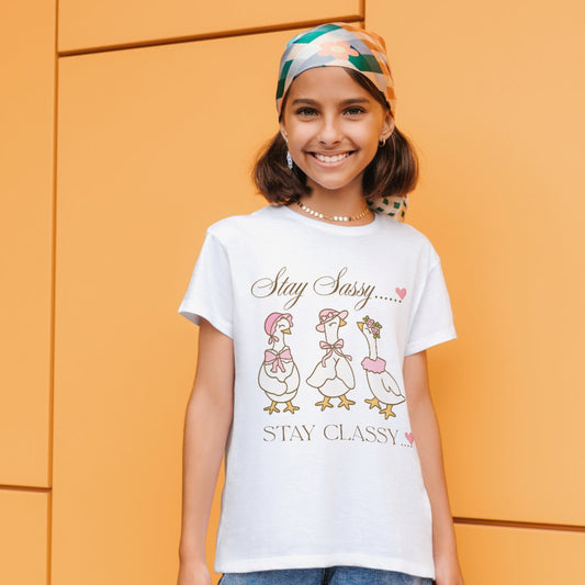 Cute Vintage Goose Graphic Unisex Tee